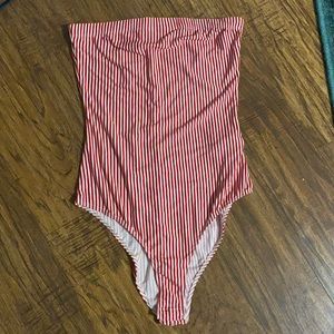 T Bella strapless bodysuit size medium